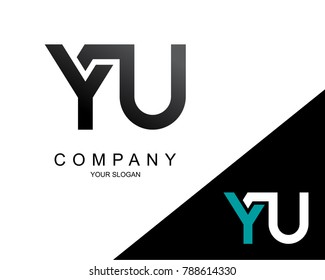Letter YU Logo Icon Design Template Element