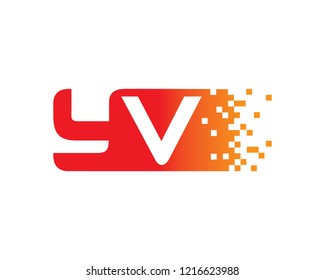 Letter YV Template Design Vector, Emblem, Concept Design, Creative Symbol, Icon