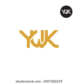 Letter YWK Monogram Logo Design