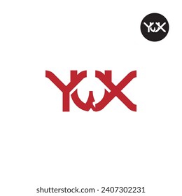 Letter YWX Monogram Logo Design