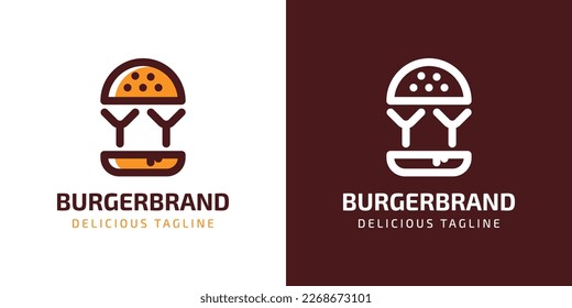 Letter YY Burger Logo, suitable for any business related to burger with Y or YY initials.