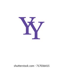 letter  YY element logo design