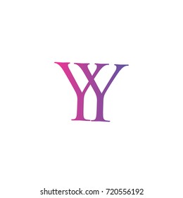 Letter YY element logo design