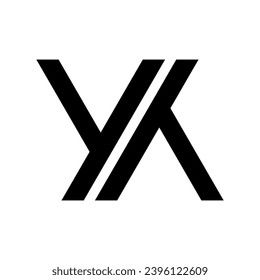 letter yy icon logo design 