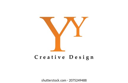 Letter YY logo icon design template elements
