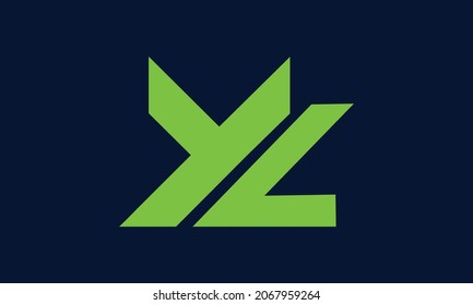 Letra YZ espacio negativo icono de diseño vectorial