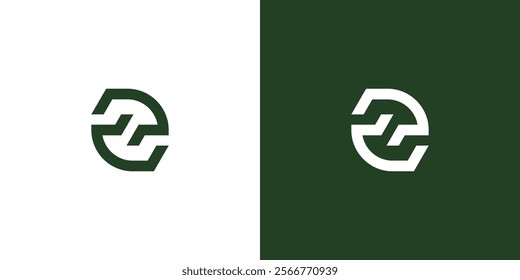 Letter Z or 2 with Line Logo Design