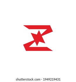 letra z abstracto explosión geométrica simple vector de logotipo