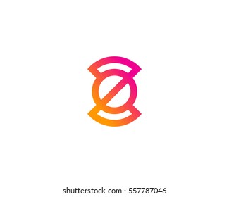 Letter Z Abstract Line Circle Logo Design Element