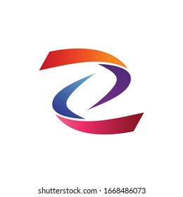 Letter z abstract logo design