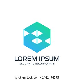 Letter Z abstract Logo Template. construction concept. digital technology logo - vector