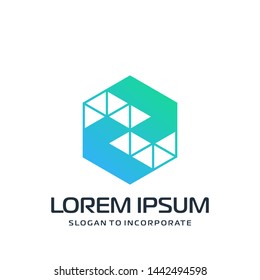 Letter Z abstract Logo Template. construction concept. digital technology logo - vector
