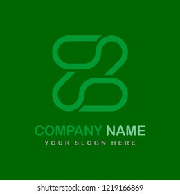 letter z alphabet logo sign template 