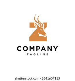 Letter Z Antelope Logo Icon Vector