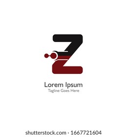 Letter Z with Antom Creative logo or symbol template design