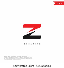 letter Z arrow logo and icon. vector design template