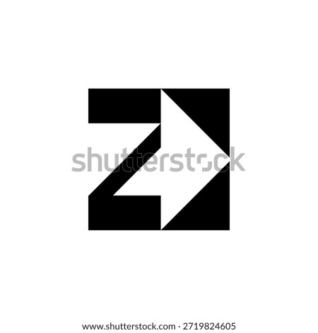 Letter Z ARROW Simple Logo