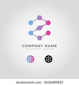 Letter Z Atom reaction logo