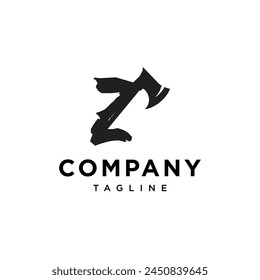 Letter Z Axe Logo icon vector template.eps