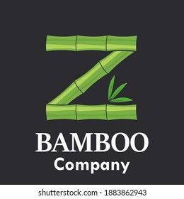 Letter Z bamboo logo template illustration. Suitable for your business.