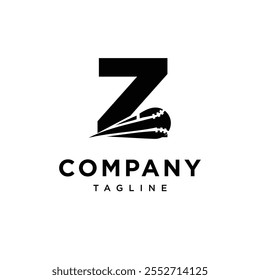 Letter Z Baseball Logo Icon Vector