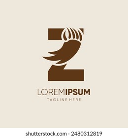 Letter Z Bear Hand Claw Logo Design Vector Icon Graphic Emblem Symbol Illustration