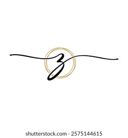 Letter Z Beauty Initial Logo Template