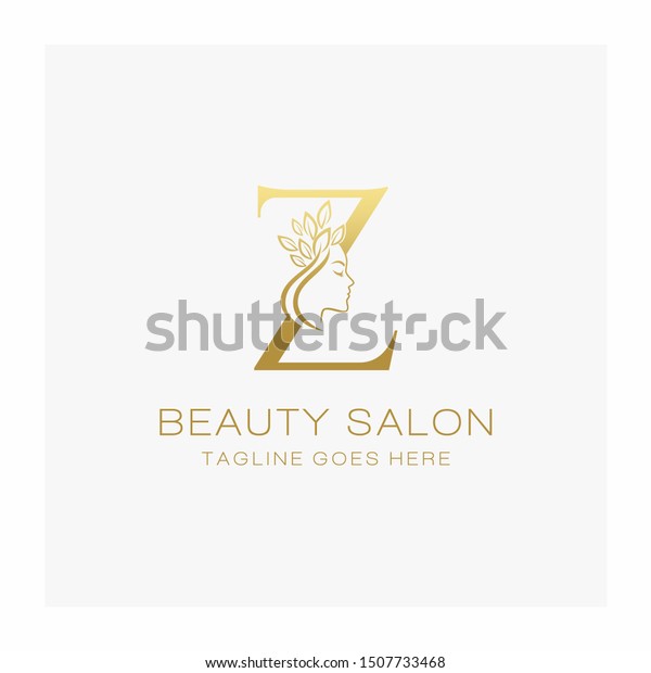 Letter Z Beauty Salon Logo Design Stock Vector Royalty Free