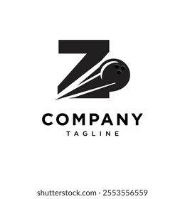 Letter Z Bowling Logo Icon Vector