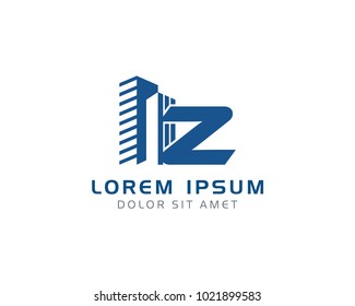 Letter Z With Building Logo Design