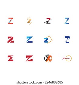 Letter Z Business corporate abstract unity vector logo design template