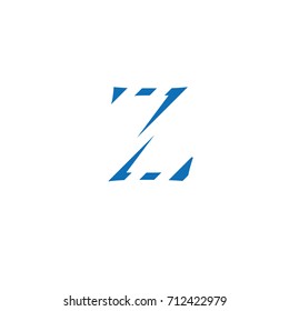 letter Z camouflaged with vector background