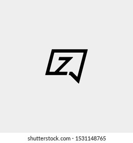 Letter Z Chat Logo Template Vector Design