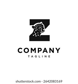Letter Z Cheetah Logo Icon Vector