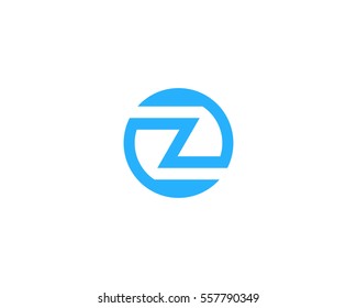 Letter Z Circle Logo Design Element
