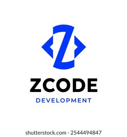 Letra z código icono de software símbolo diseño de logotipo