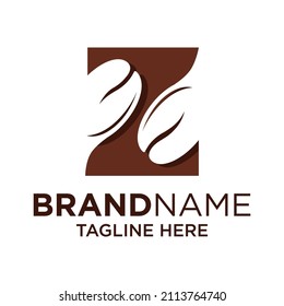 Letter Z Coffee Logo Design Template Inspiration, Vector Illustration.