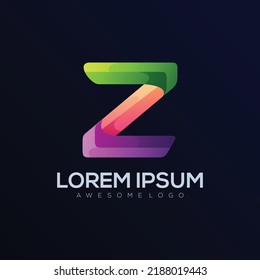 Letter Z Color Logo design 