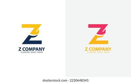 letter z company logo template simple design