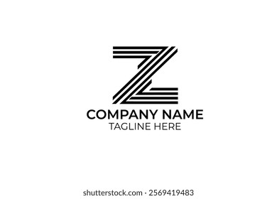 letter z company logo vector