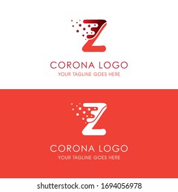 LETTER Z COVID 19 CORONA VIRUS LOGO