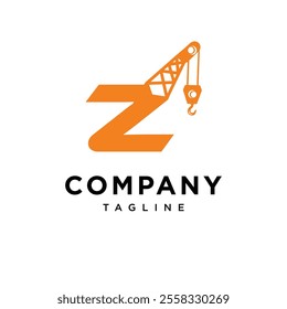 Letter Z Crane Logo Icon Vector