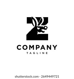 Letra Z Crazy Donkey ícone do logotipo