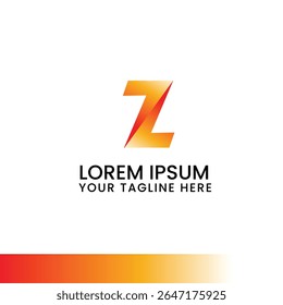 letter z creative logo design template 