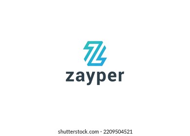 Letter z creative modern technological logo