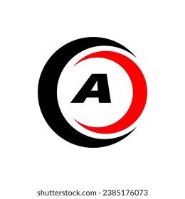 Letter Z and crescent moon simple symbol logo vector