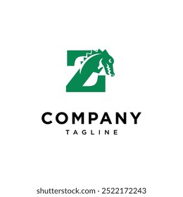 Letter Z Crocodile logo pictogram vector