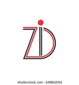 letter z and i and d logo