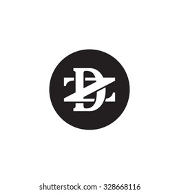 letter Z and D monogram circle logo