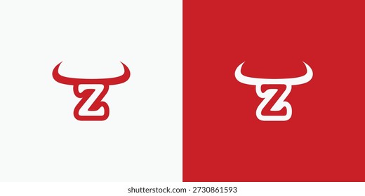 Letter Z Devil Horn logo